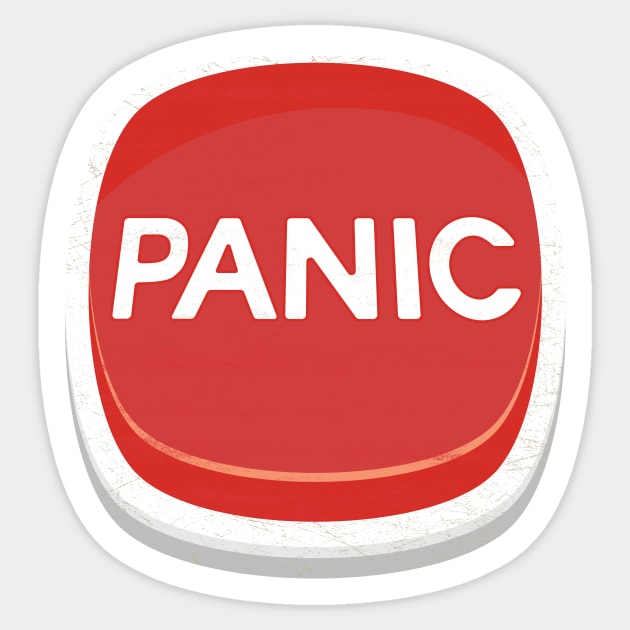 Panic Button Sticker by mikevotava